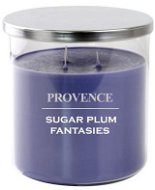 Provence Candle in Glass with Lid 1000g, Sugarplum, 3 Wicks - Candle