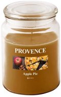 Provence Sviečka v skle s vekom 510 g, Jablčný závin - Sviečka