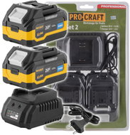 PROCRAFT Battery set 20V 4Ah (2 pcs) + 1 charger PBC-Set 2 - Charger and Spare Batteries