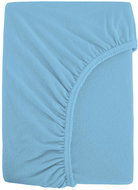 B.E.S. - Petrovice Prostěradlo Jersey atypický rozměr 140 × 200 cm, nebeská modrá - Bedsheet