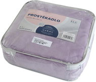 B.E.S. - Petrovice Mikroflanelové prostěradlo EXCLUSIVE 90 × 200 cm, fialová - Bedsheet