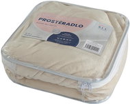 B.E.S. - Petrovice Mikroflanelové prostěradlo EXCLUSIVE 180 × 200 cm, beige  - Bedsheet