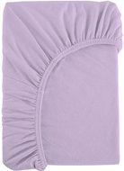 B.E.S. - Petrovice Prostěradlo Jersey bavlna IDEAL 90 × 200 cm, fialová  - Bedsheet