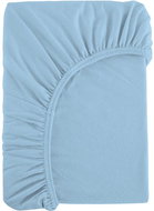 B.E.S. - Petrovice Prostěradlo Jersey bavlna IDEAL 90 × 200 cm, světlá modrá - Bedsheet