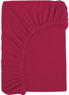 B.E.S. - Petrovice Prostěradlo Jersey bavlna IDEAL 180 × 200 cm, vínová  - Bedsheet