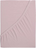 B.E.S. - Petrovice Prostěradlo Jersey bavlna IDEAL 180 × 200 cm, starorůžová  - Bedsheet