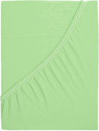 B.E.S. - Petrovice Prostěradlo Jersey bavlna IDEAL 160 × 200 cm, světlá zelená - Bedsheet