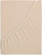 B.E.S. - Petrovice Prostěradlo Jersey bavlna IDEAL 160 × 200 cm, kávová  - Bedsheet