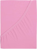 B.E.S. - Petrovice Prostěradlo Jersey bavlna IDEAL 160 × 200 cm, růžová  - Bedsheet