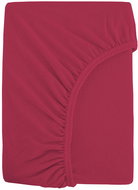 B.E.S. - Petrovice Prostěradlo Froté IDEAL 90 × 200 cm, vínová  - Bedsheet