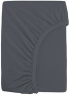 B.E.S. - Petrovice Prostěradlo Froté IDEAL 180 × 200 cm, antracitová  - Bedsheet