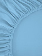 B.E.S. - Petrovice Prostěradlo Froté IDEAL 180 × 200 cm, světle modrá - Bedsheet