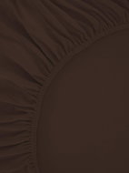 B.E.S. - Petrovice Prostěradlo Jersey česaná bavlna MAKO 180 × 200 cm, středně hnědá - Bedsheet