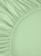 B.E.S. - Petrovice Prostěradlo Jersey česaná bavlna MAKO 180 × 200 cm, olivová  - Bedsheet