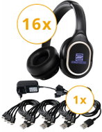 Pronomic SDH - 340 / 16 USB-C Silent Disco V2 Set 16 × sluchátka - Wireless System