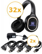 Pronomic SDH - 340 / 32 USB-C Silent Disco V2 Set 32 × sluchátka - Wireless System
