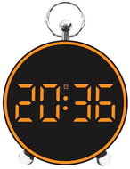Pronett XJ5739 Multifunction clock with alarm and thermometer, orange numerals - Alarm Clock