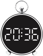 Pronett XJ5739 Multifunkciós óra ébresztővel és hőmérővel, fehér számokkal - Ébresztőóra