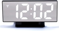 PRONETT XJ3821 Multifunction mirror clock with alarm and thermometer black - Alarm Clock