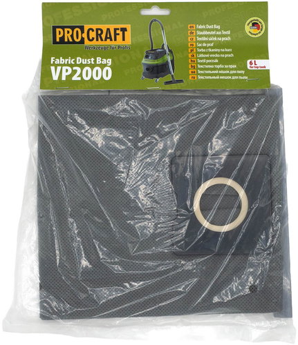 Procraft Bag for industrial vacuum cleaner VP2000 - Vacuum Cleaner Bags - Main image