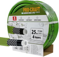 Procraft PR-4GH1325 Zahradní hadice, zelená, 4vrstvá, 1/2" 25 m - Zahradní hadice