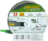 PROCRAFT Zahradní hadice PR-4KAT1325F, černo-žlutá, 4vrstvá, 1/2" 25 m - Zahradní hadice