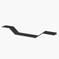 Proxa Wall shelf PL029-B 112 × 12 × 15 cm black - Shelf