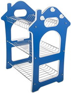 Verk 07116 Three-tier dish drainer blue - Draining Board