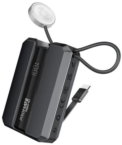 PROMATE Neo 10 Apple Watch & USB-C 10000 mAh 30 W black - Power Bank - Main image