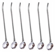 Pronett XJ3931 Bar spoon with straw 210 mm 6 pcs - Cutlery Set