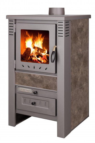 PRO-TERMO Fireplace stove Nova G - moka, 7,5 kW, flue 120 mm - Wood Stove - Main image
