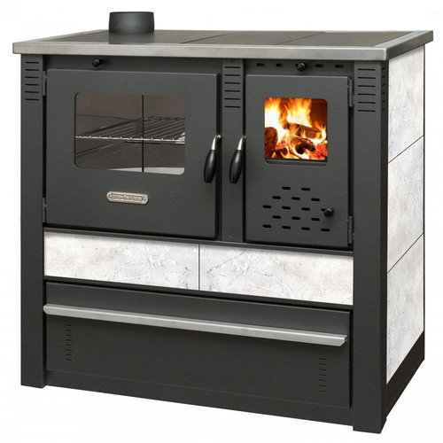 PRO-TERMO Solid fuel stove Panonia L - white - Solid Fuel Stove - Main image