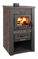 PRO-TERMO Fireplace stove Alpina Ceramic moka, 12 kW, flue 120 mm - Wood Stove