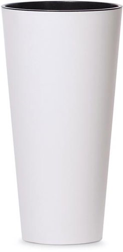 PROSPERPLAST Flowerpot TUBUS Slim DTUS150S, white - Flower Pot - Main image