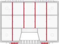 PROSPERPLAST Tool organizer NORT16 transparent - Tool Organiser
