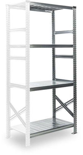 Metalsistem SUPER 123 1840 x 976 x 400 mm, add-on module, galvanized - Shelving Unit - Main image