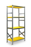 Metalsistem SUPER 123 1840 x 976 x 400 mm, yellow plastic - Shelving Unit