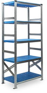 Metalsistem SUPER 123 1972 x 976 x 500 mm, blue plastic - Shelving Unit