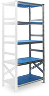 Metalsistem SUPER 123 1972 x 976 x 600 mm, add-on module, blue plastic - Shelving Unit