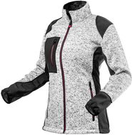 Neo tools dámská pletená bunda softshell výztuhy, černo-šedá, 2XL - Pracovní bunda