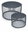 Set of 2 universal oval baskets CLUBO, 30 + 55l, anthracite