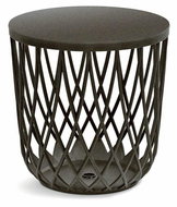 Prosperplast Universal basket UNIQUBO ECO WOOD with plastic lid, coffee, 44,7cm - Basket