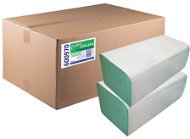 Kéztörlő papír LINTEO ZZ STANDARD 5000 zöld 20× 250 db - Papírové ručníky