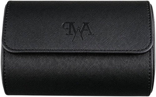 Prague WATCH Accessories Saffiano watchroll double black - Watch Box - Main image