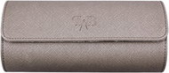 Prague WATCH Accessories Saffiano watchroll triple beige - Watch Box