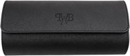 Prague WATCH Accessories Saffiano watchroll triple black - Watch Box