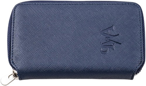 Prague WATCH Accessories Saffiano Zip Case Double Blue - Watch Case - Main image
