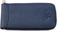 Prague WATCH Accessories Saffiano Zip Case Single Blue - Watch Box