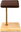 Single watch stand brown