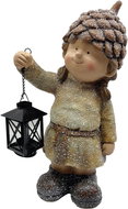 Prodex Girl with lantern autumn design 42 cm - Decoration